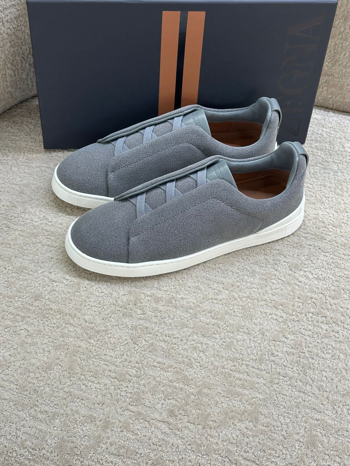 Zegna Denim Triple Stitch Sneakers - Image 15