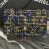Chanel Inspired Crystal Embellished Chain Bag