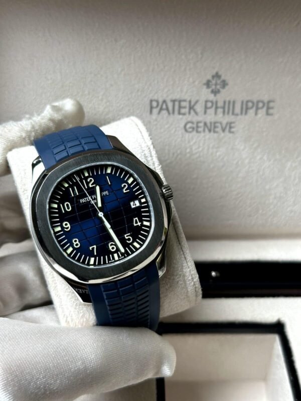 Patek Philippe Aquanaut 5168G – White Gold Blue Dial Luxury Sports Watch - Image 2
