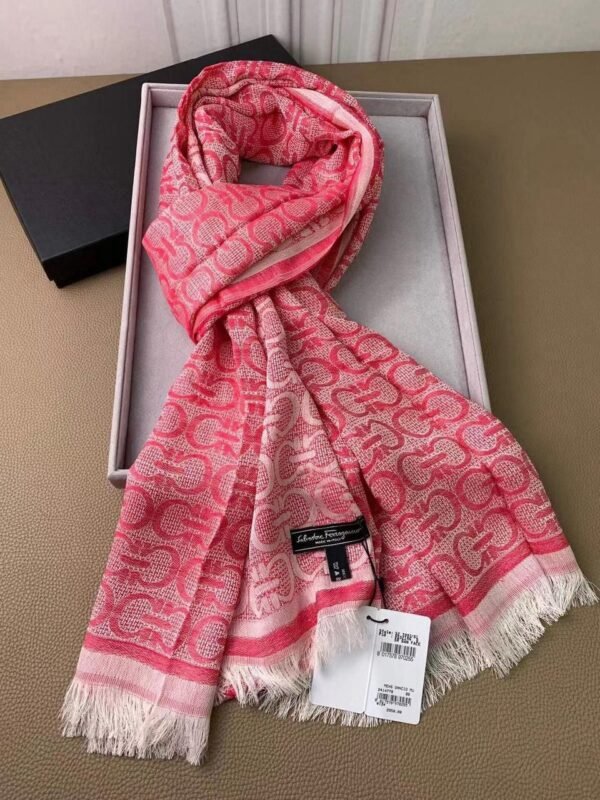 Loewe Pink Monogram Scarf - Luxurious Fashion Accessory