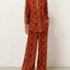 Elegant Bohemian Floral Print Two-Piece Set