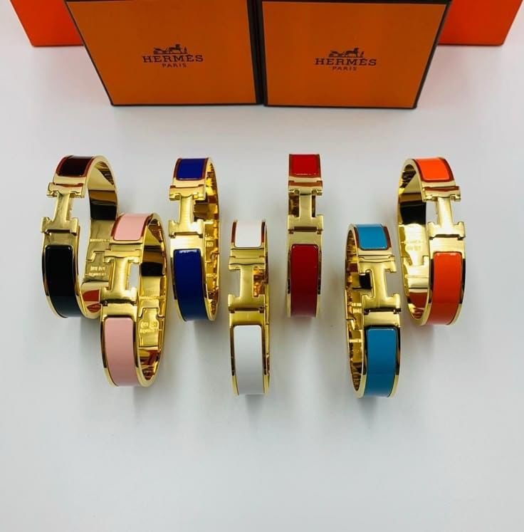 Hermès Classic Enamel H Bracelet - Image 7