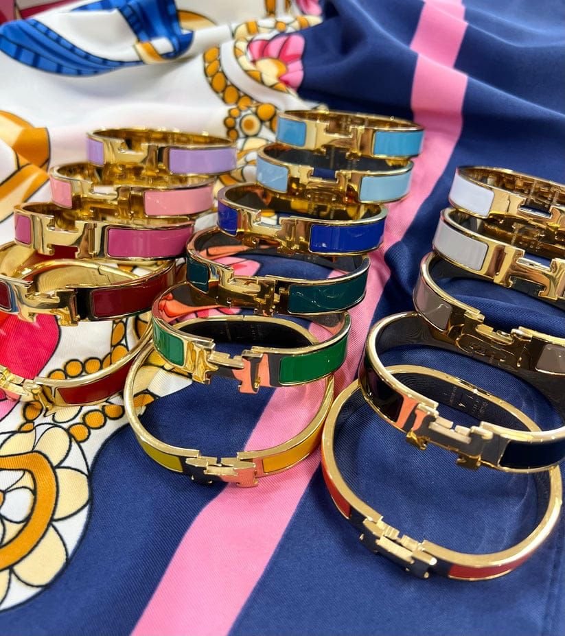 Hermès Classic Enamel H Bracelet - Image 5