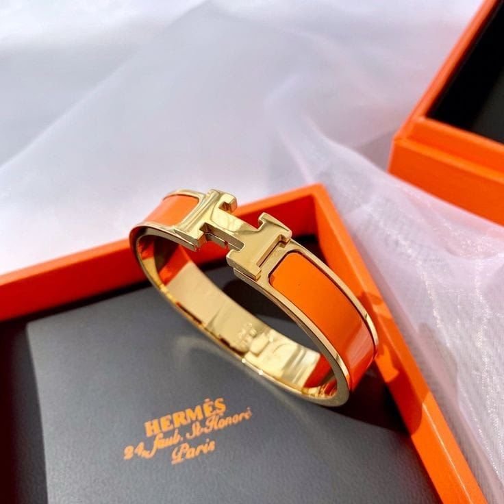 Hermès Classic Enamel H Bracelet - Image 3