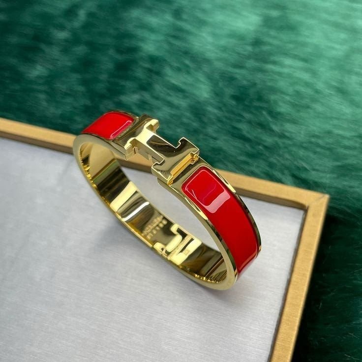 Hermès Classic Enamel H Bracelet - Image 4