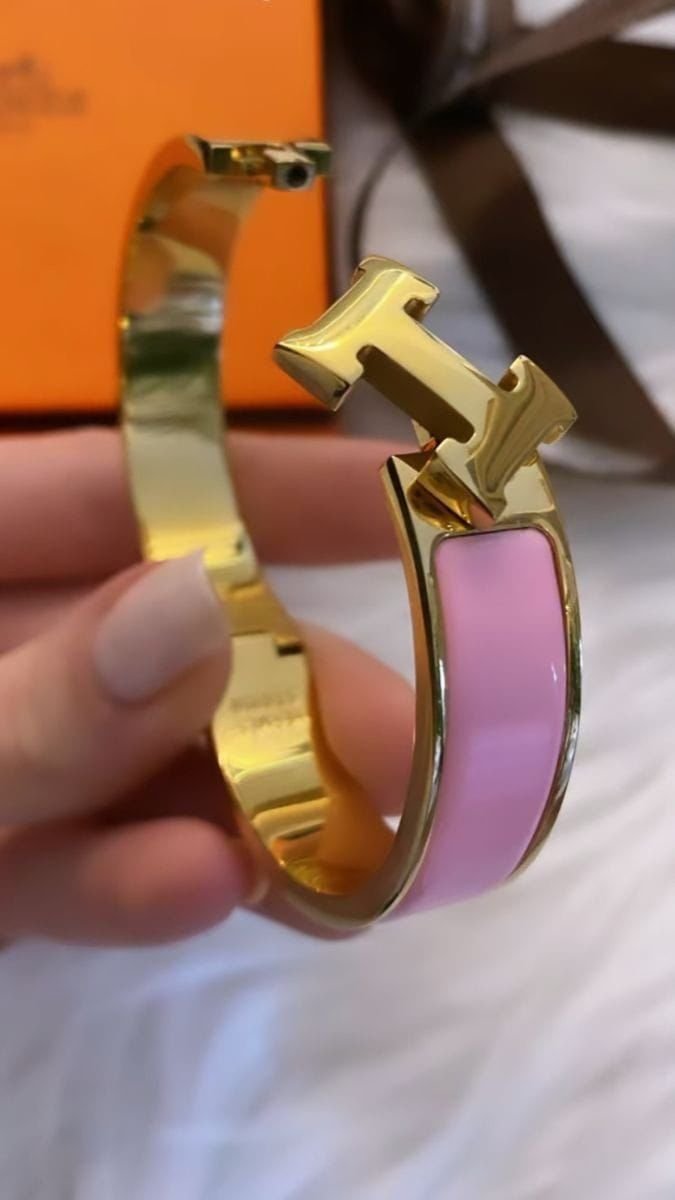 Hermès Classic Enamel H Bracelet - Image 2