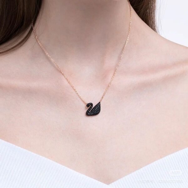Elegant Swarovski Crystal Swan Necklace