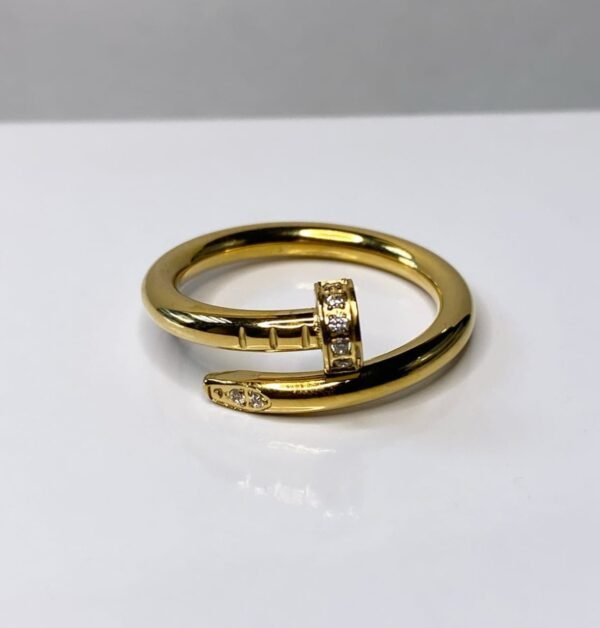 Cartier Gold Ring with Diamond Detailing - Classic Design