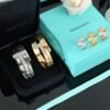 Tiffany & Co. "T" Collection Diamond-Studded Bracelet and Ring Set