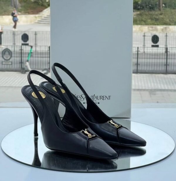 Saint Laurent Babylone Breteuil 90 slingback pumps