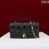 My Dior mini bag in black Cannage lambskin with gold-finish D.I.O.R. charms