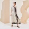 HERMES "Coaching Deja Vu" belted caftan
