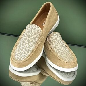 Dior Granville Loafer Oblique Suede and Jacquard