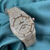 Audemars Piguet Royal Oak 41mm Full Pave Dial Bracelet 18K